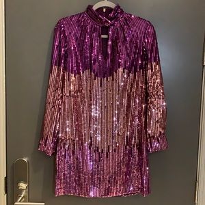Kate Spade Plum Tree Ombré Sequin Dress